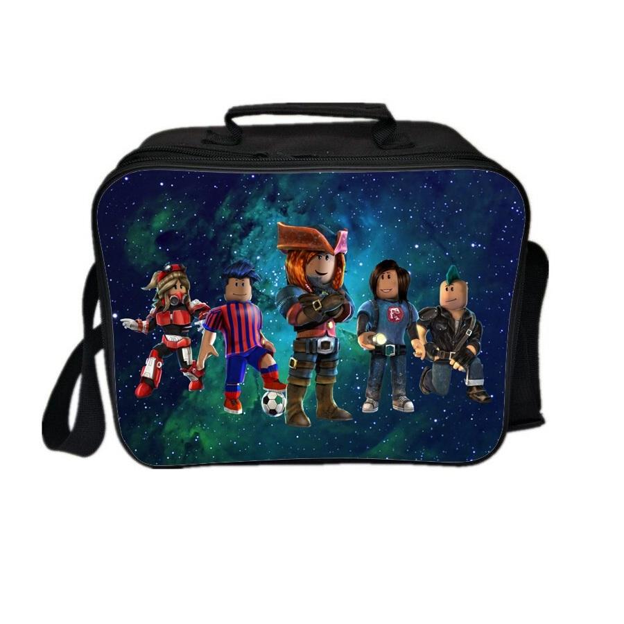 Roblox Lunch Box PU Leather Lunch Bag for Kids Adults