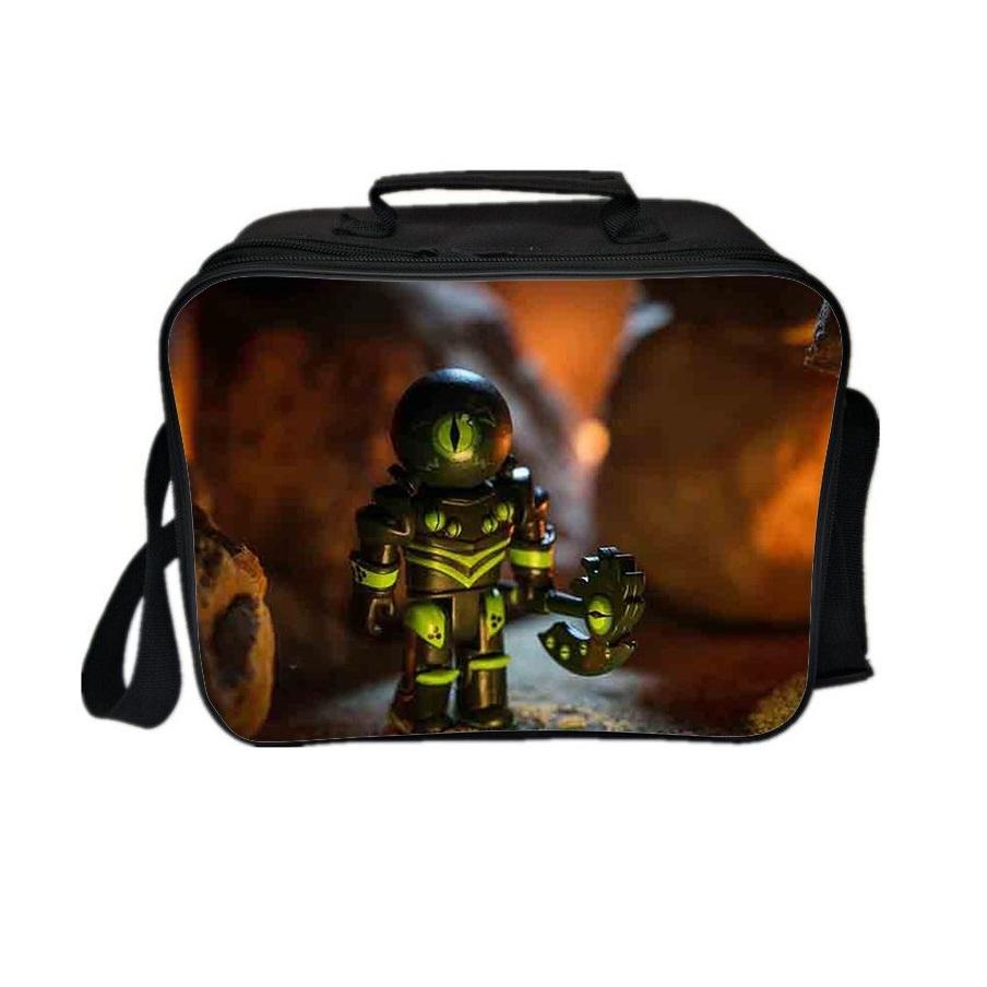 Roblox Lunch Box PU Leather Lunch Bag for Kids Adults