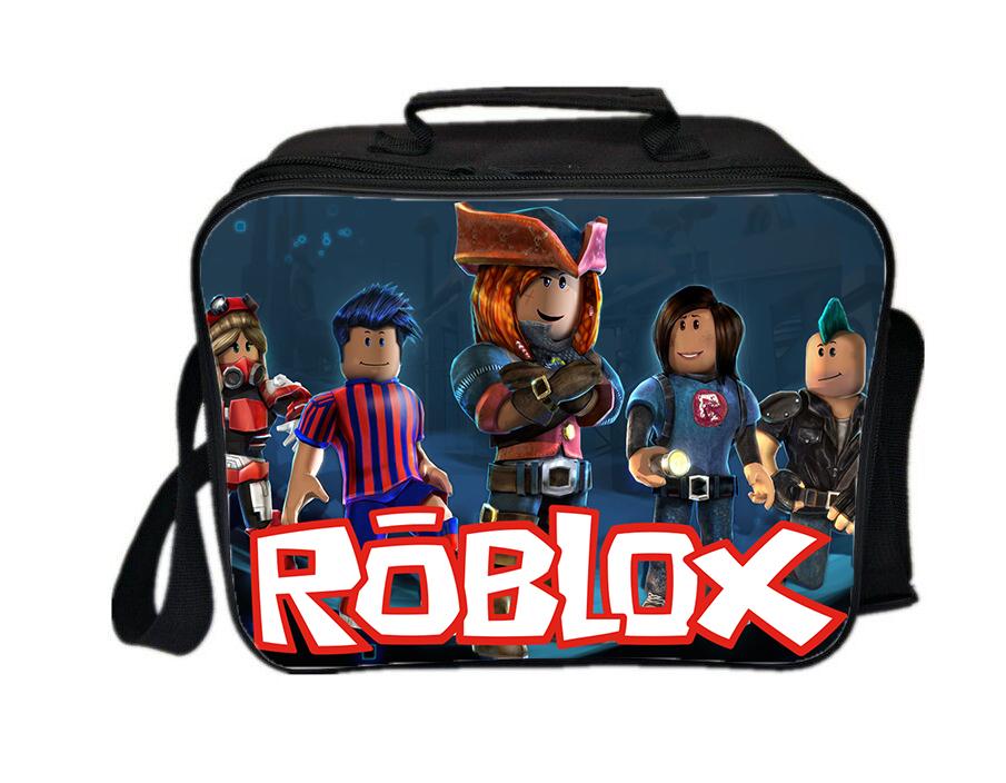 Roblox Lunch Box PU Leather Lunch Bag for Kids Adults