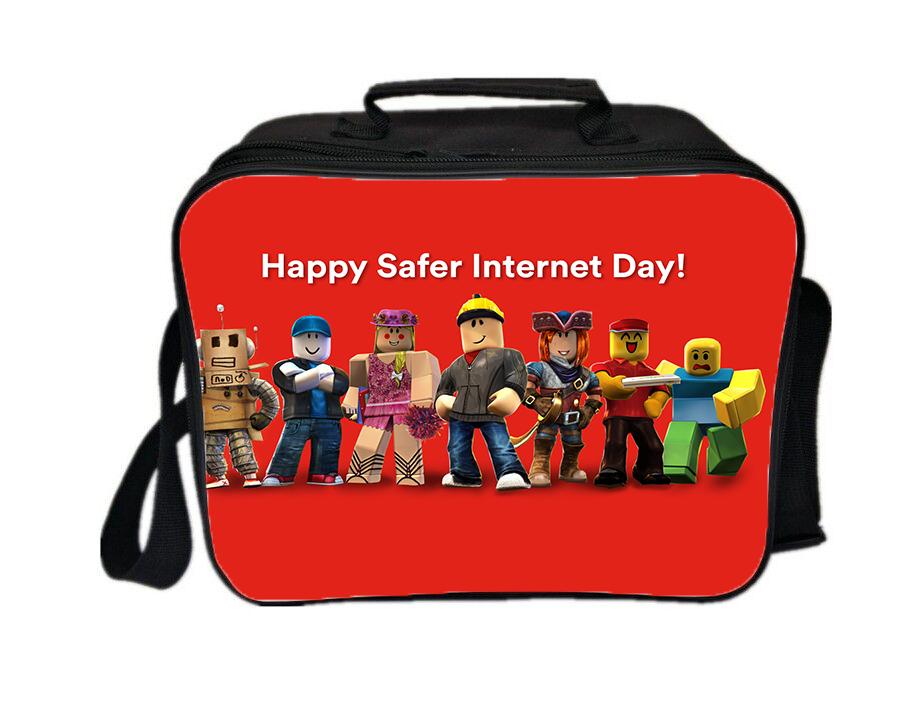 Roblox Lunch Box PU Leather Lunch Bag for Kids Adults