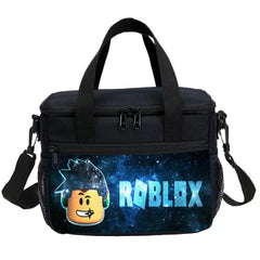 Roblox Portable Lunch Box School Tote Storage Picnic Bag