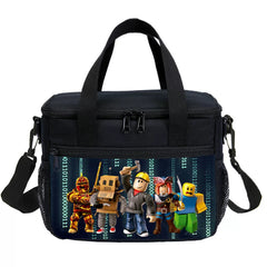 Roblox Portable Lunch Box School Tote Storage Picnic Bag