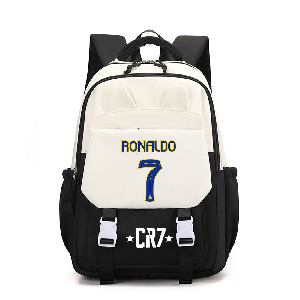 Ronaldo Football CR7 Waterproof Backpacks Kids School Bags Teenagers Backpack