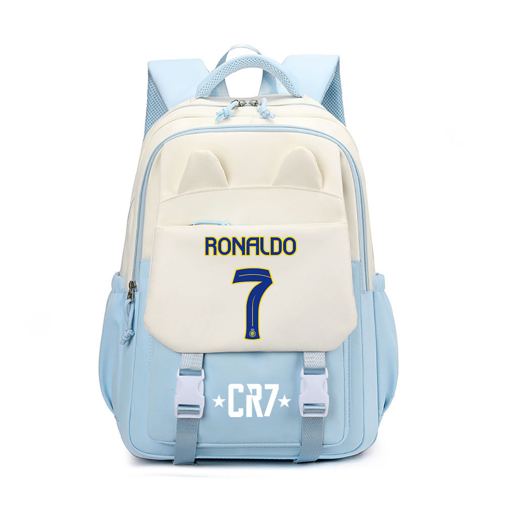 Ronaldo Football CR7 Waterproof Backpacks Kids School Bags Teenagers Backpack