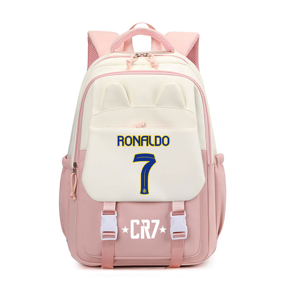 Ronaldo Football CR7 Waterproof Backpacks Kids School Bags Teenagers Backpack
