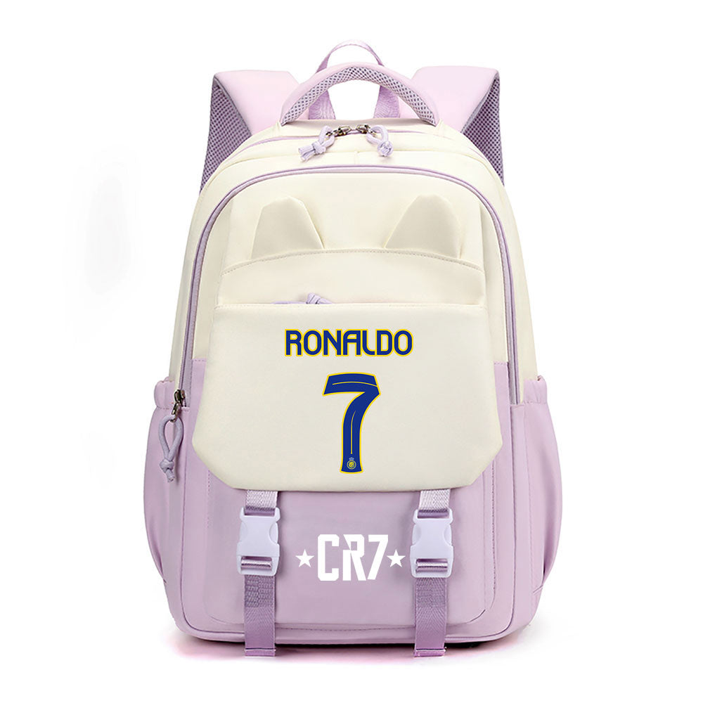 Ronaldo Football CR7 Waterproof Backpacks Kids School Bags Teenagers Backpack