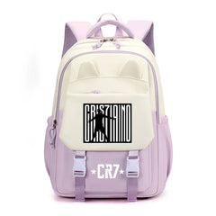 Ronaldo Football CR7 Waterproof Backpacks Kids School Bags Teenagers Backpack