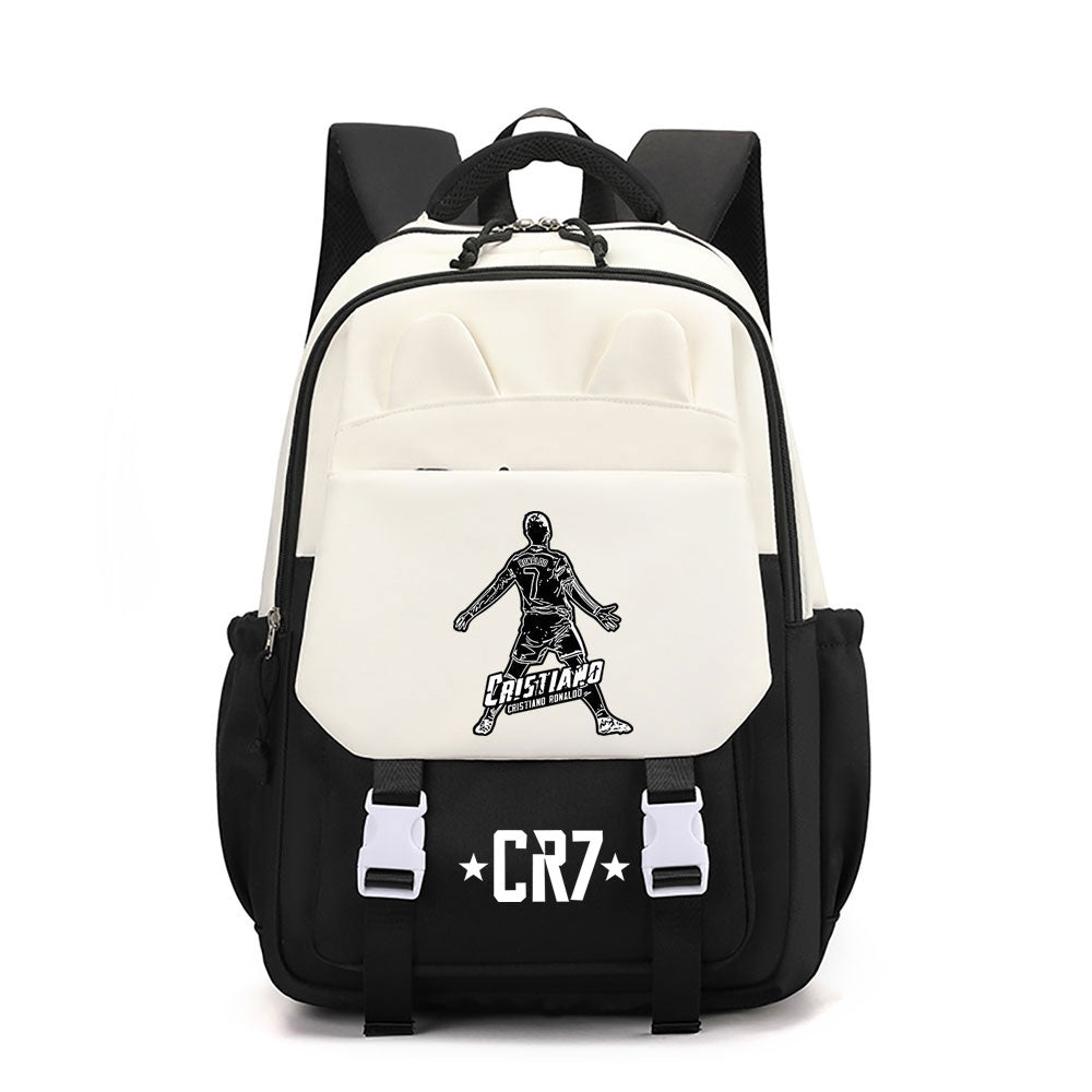 Ronaldo Football CR7 Waterproof Backpacks Kids School Bags Teenagers Backpack