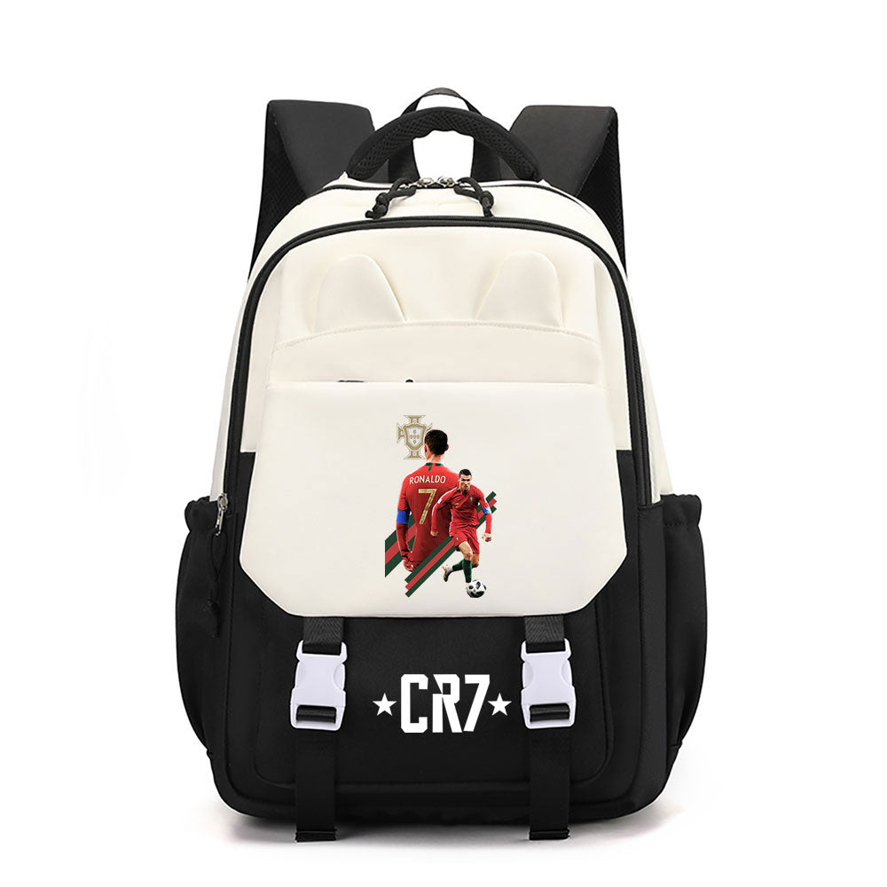 Ronaldo Football CR7 Waterproof Backpacks Kids School Bags Teenagers Backpack