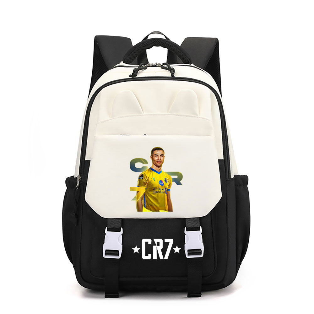 Ronaldo Football CR7 Waterproof Backpacks Kids School Bags Teenagers Backpack