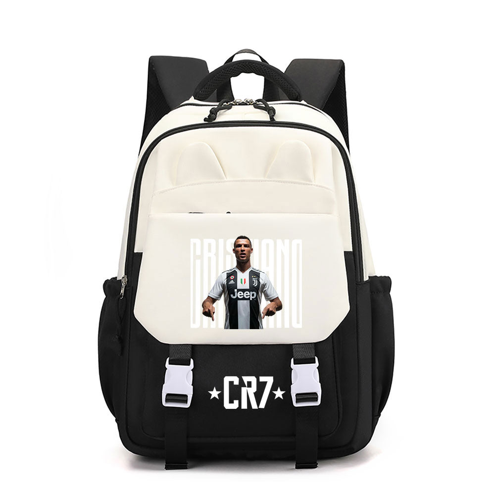 Ronaldo Football CR7 Waterproof Backpacks Kids School Bags Teenagers Backpack