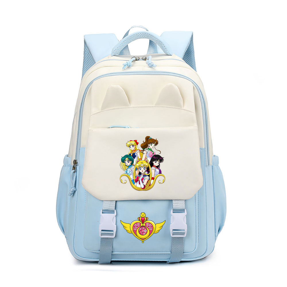 Sailor Moon Waterproof Backpacks Kids School Bags Teenagers Backpack