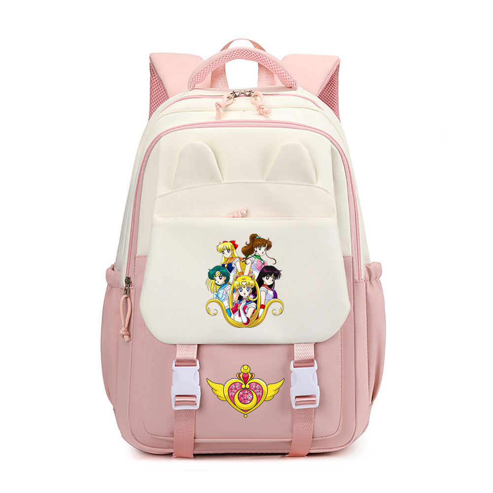 Sailor Moon Waterproof Backpacks Kids School Bags Teenagers Backpack