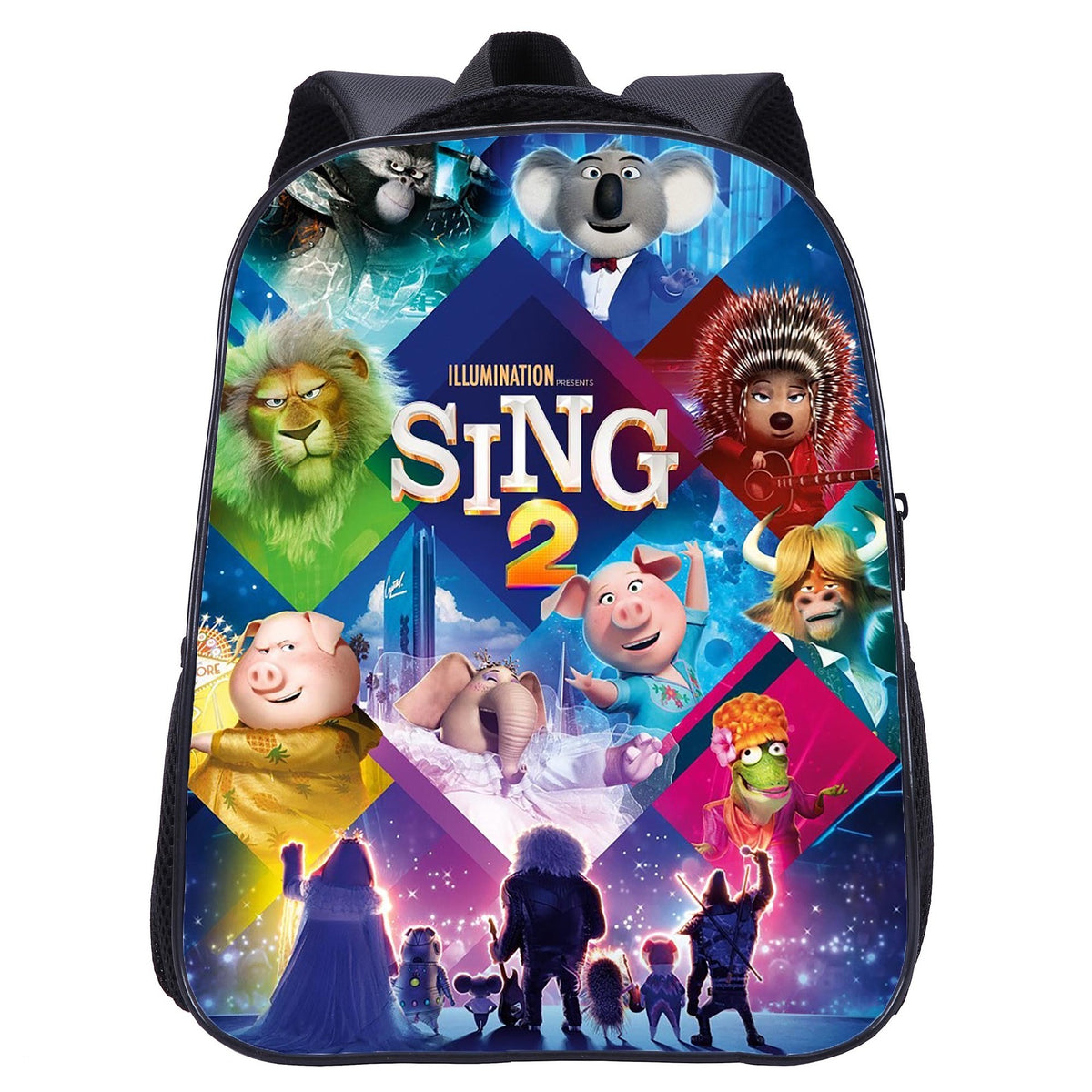 Sing 2 Backpack School Sports Bag for Kids Boy Girl