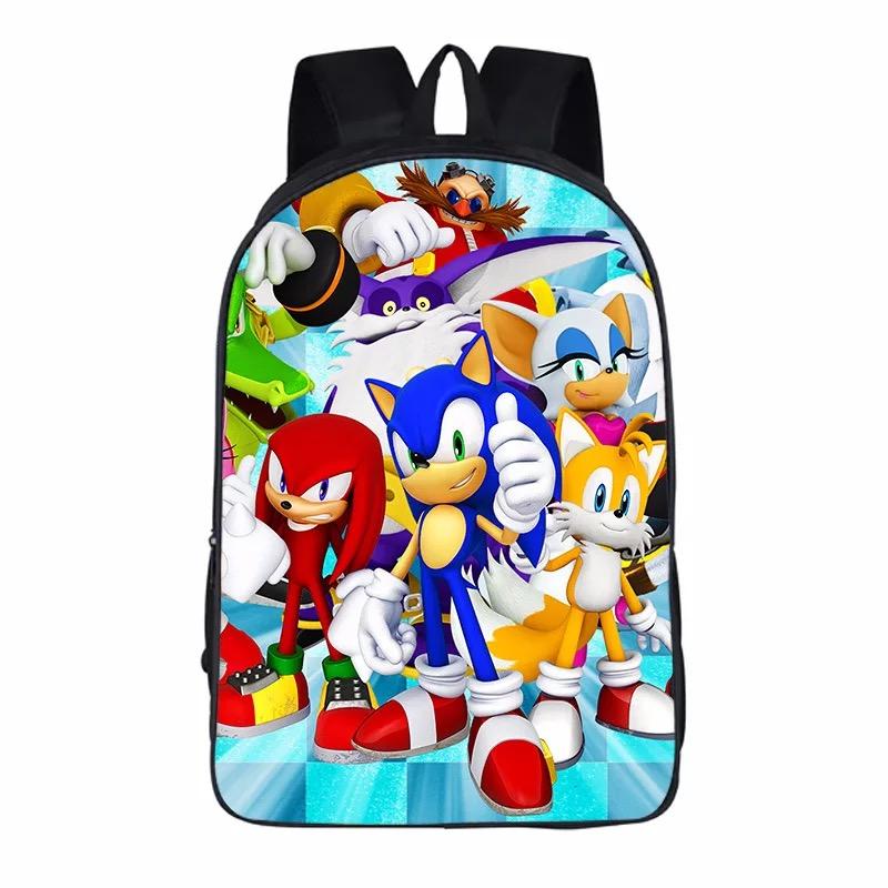 The Hedgehog Cosplay Backpack School Notebook Bag