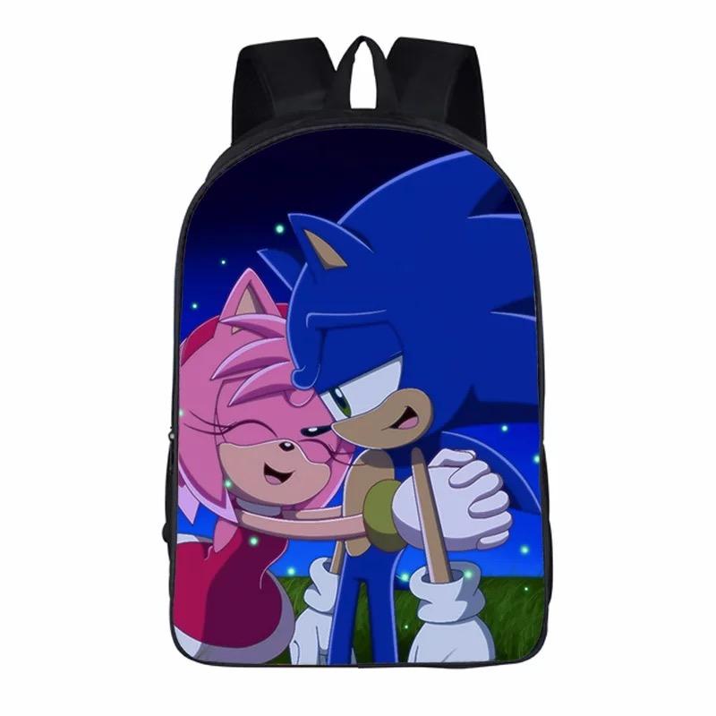 The Hedgehog Cosplay Backpack School Notebook Bag