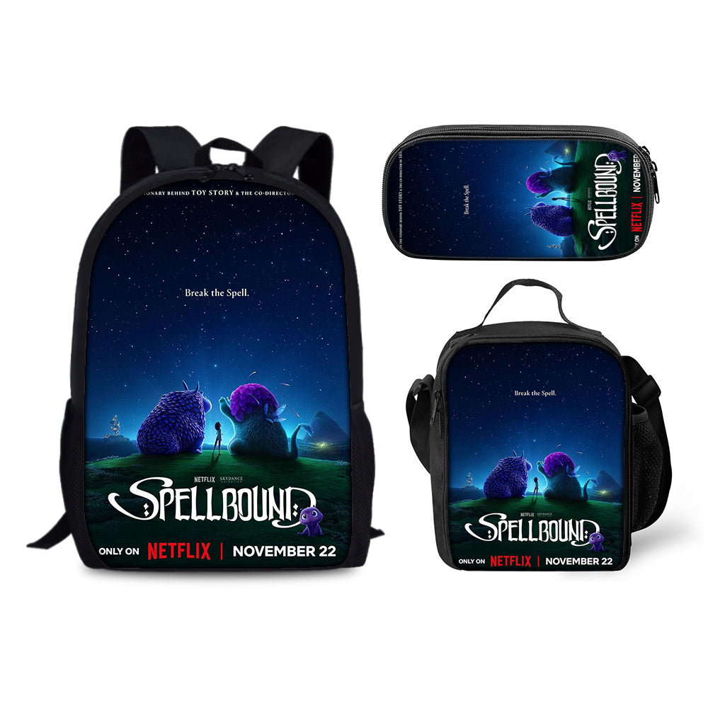 Spellbound Schoolbag Backpack Lunch Bag Pencil Case 3pcs Set Gift for Kids Students