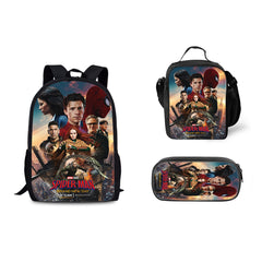 Spider Man Brand New Day Schoolbag Backpack Lunch Bag Pencil Case 3pcs Set Gift for Kids Students