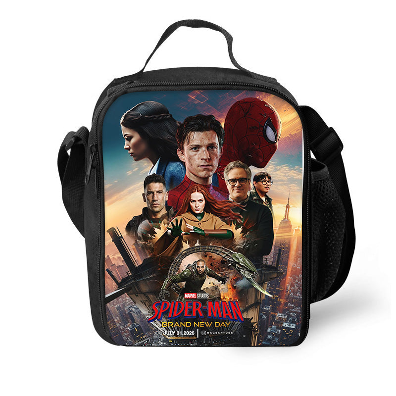 Spider Man Brand New Day Lunch Bag for Boy Kids Thermos Cooler Adults Tote Food Lunch Box