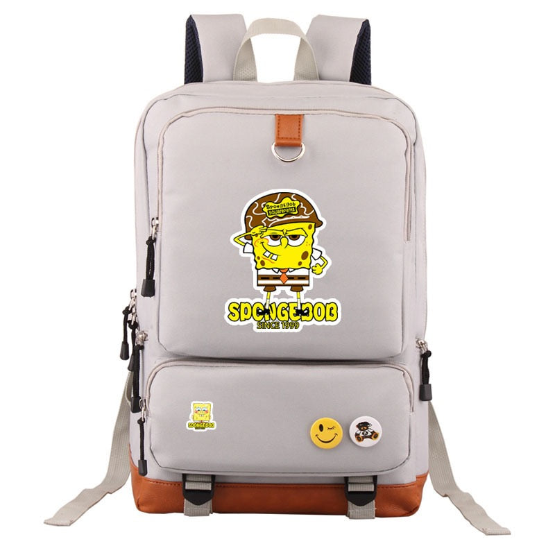 SquarePants SpongeBob #5 School Bag Water Proof Backpack NoteBook Laptop