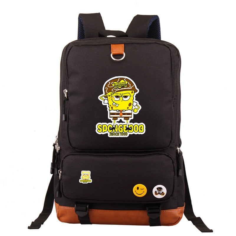 SquarePants SpongeBob #5 School Bag Water Proof Backpack NoteBook Laptop