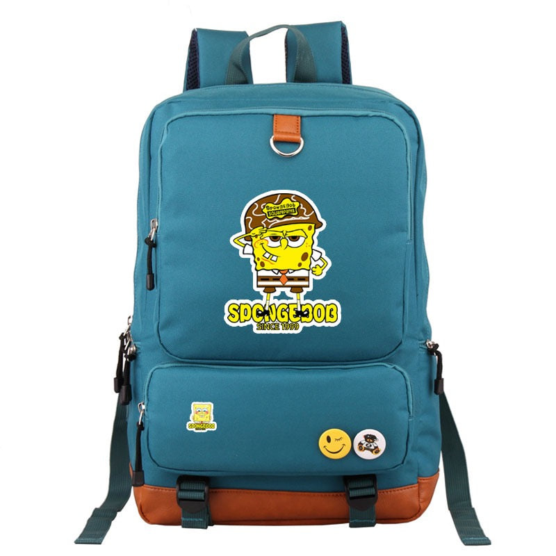SquarePants SpongeBob #5 School Bag Water Proof Backpack NoteBook Laptop