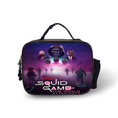 Squid Leather Portable Lunch Box School Tote Storage Picnic Bag
