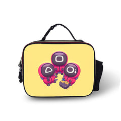 Squid Leather Portable Lunch Box School Tote Storage Picnic Bag