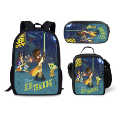 Star Wars Young Jedi Adventures Schoolbag Backpack Lunch Bag Pencil Case 3pcs Set Gift for Kids Students