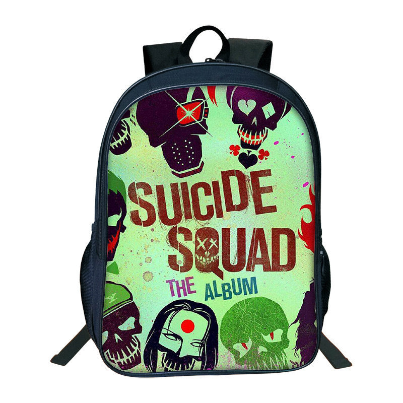 Suicide Squad Harley Quinn Backpack School Sports Bag