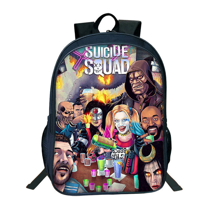 Suicide Squad Harley Quinn Backpack School Sports Bag