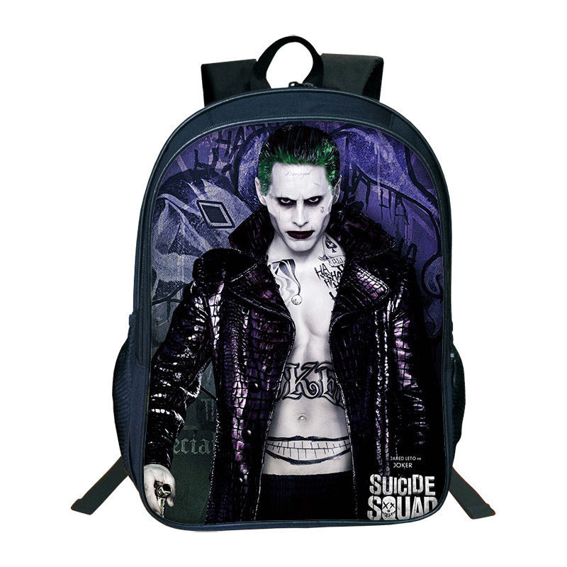 Suicide Squad Harley Quinn Backpack School Sports Bag