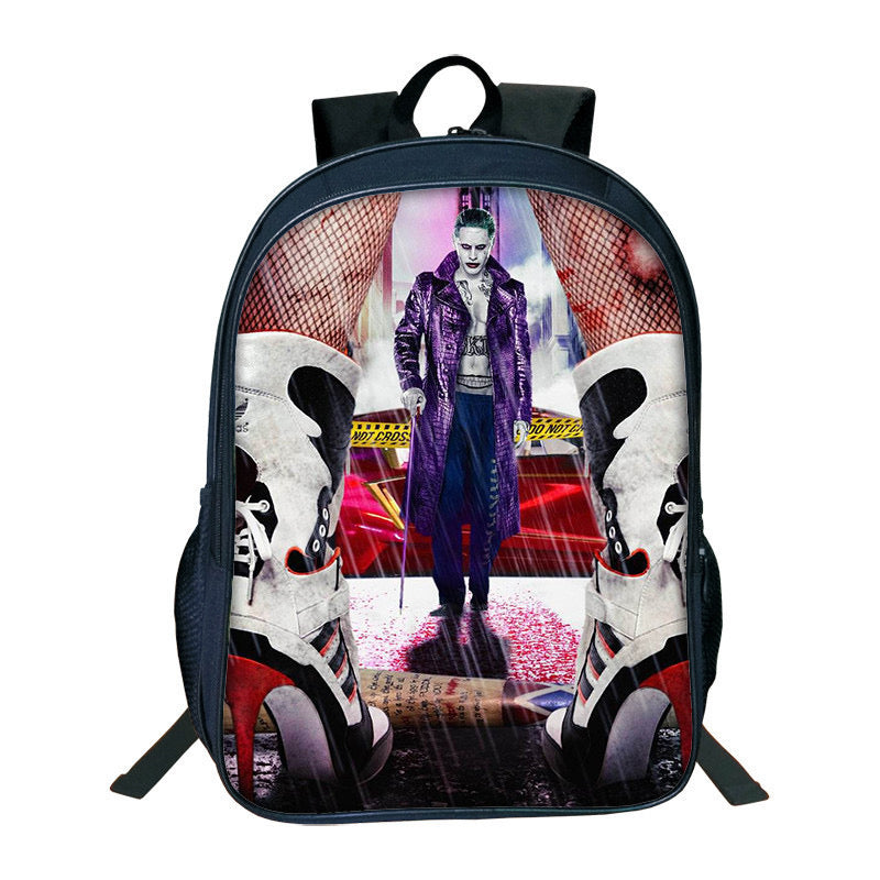 Suicide Squad Harley Quinn Backpack School Sports Bag
