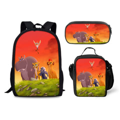 The Lion Guard Schoolbag Backpack Lunch Bag Pencil Case 3pcs Set Gift for Kids Students