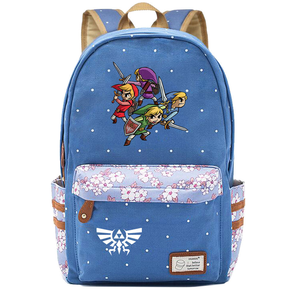 Zelda Fashion Canvas Travel Backpack School Bag