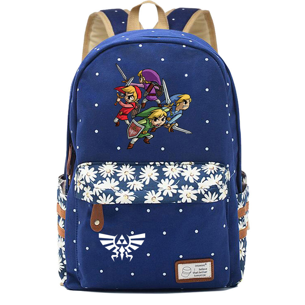 Zelda Fashion Canvas Travel Backpack School Bag