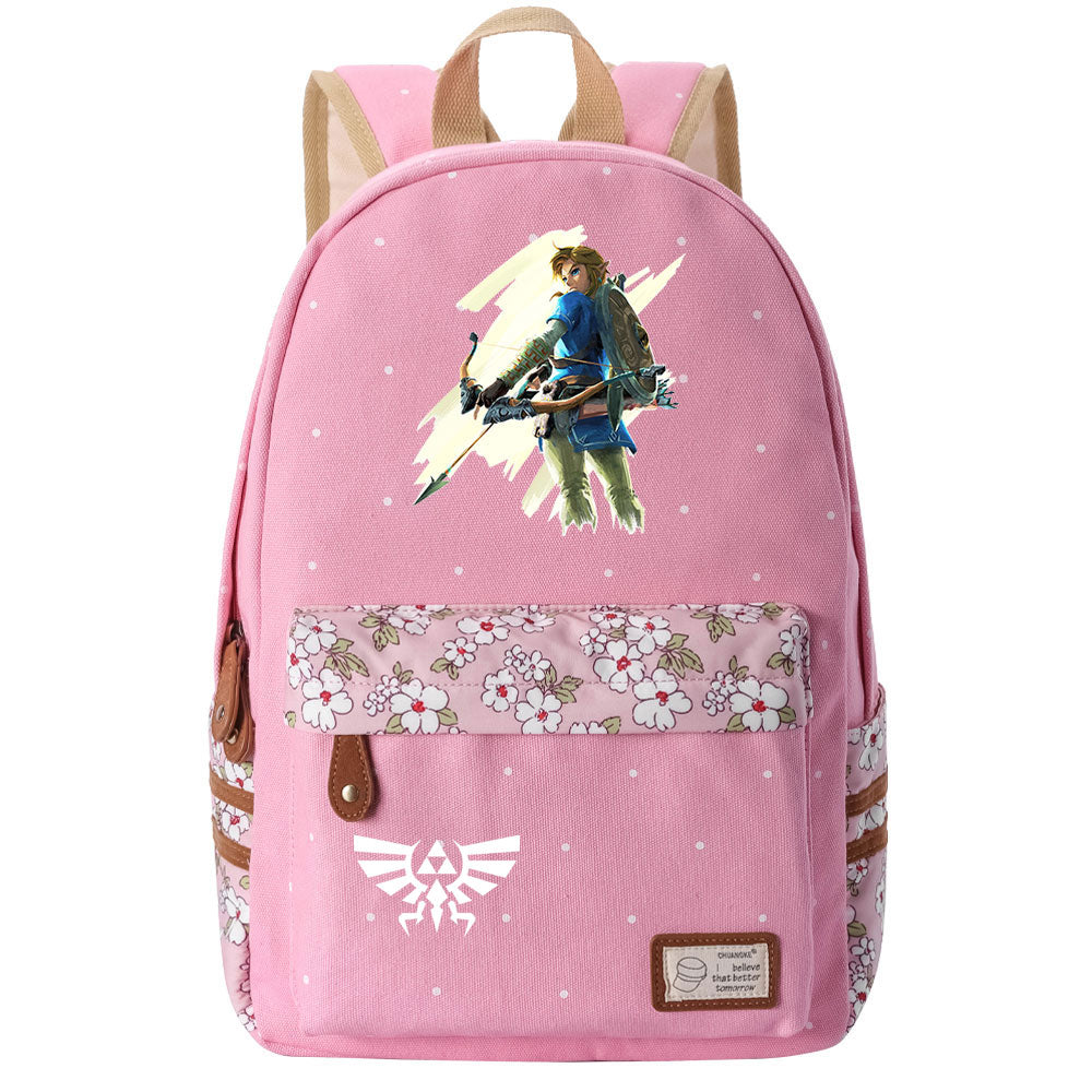 Zelda Fashion Canvas Travel Backpack School Bag