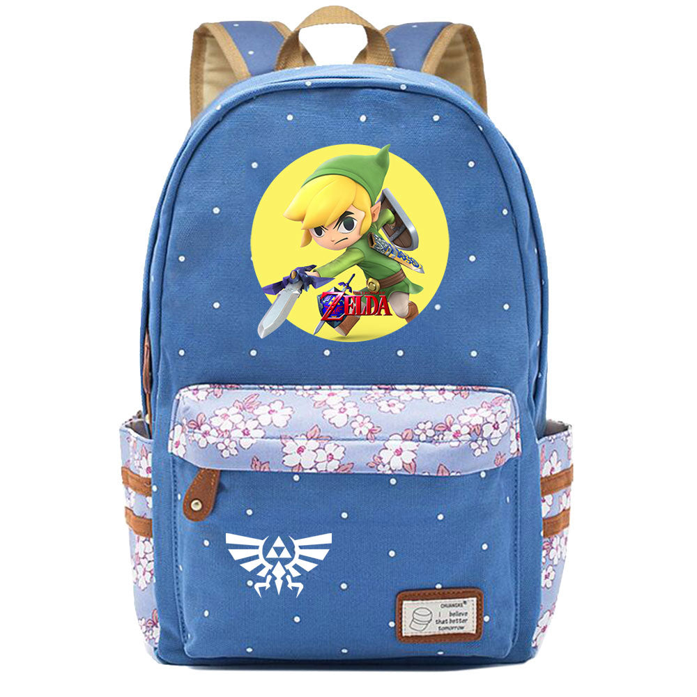 Zelda Fashion Canvas Travel Backpack School Bag