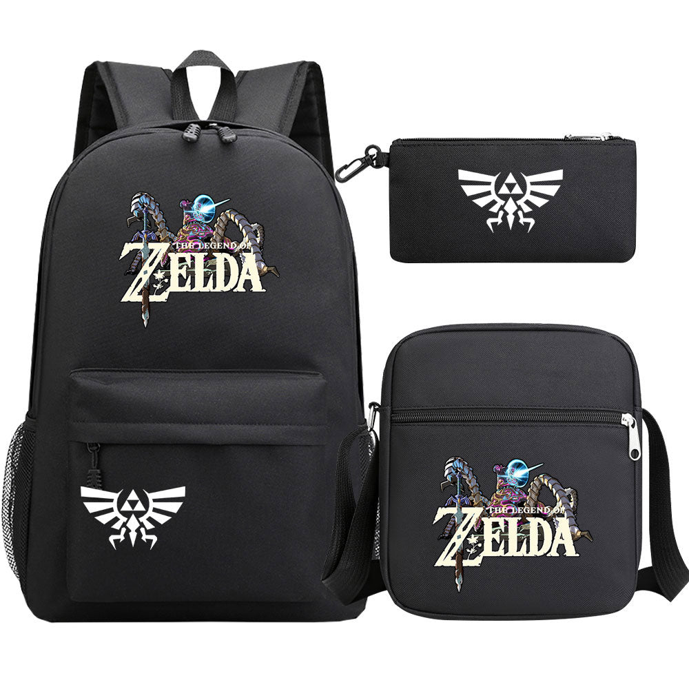Zelda SchoolBag Backpack Shoulder Bag Book Pencil Bags 3pcs Set
