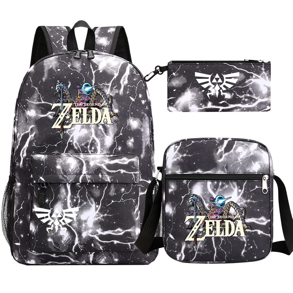 Zelda SchoolBag Backpack Shoulder Bag Book Pencil Bags 3pcs Set