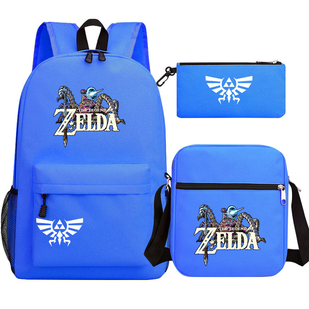 Zelda SchoolBag Backpack Shoulder Bag Book Pencil Bags 3pcs Set