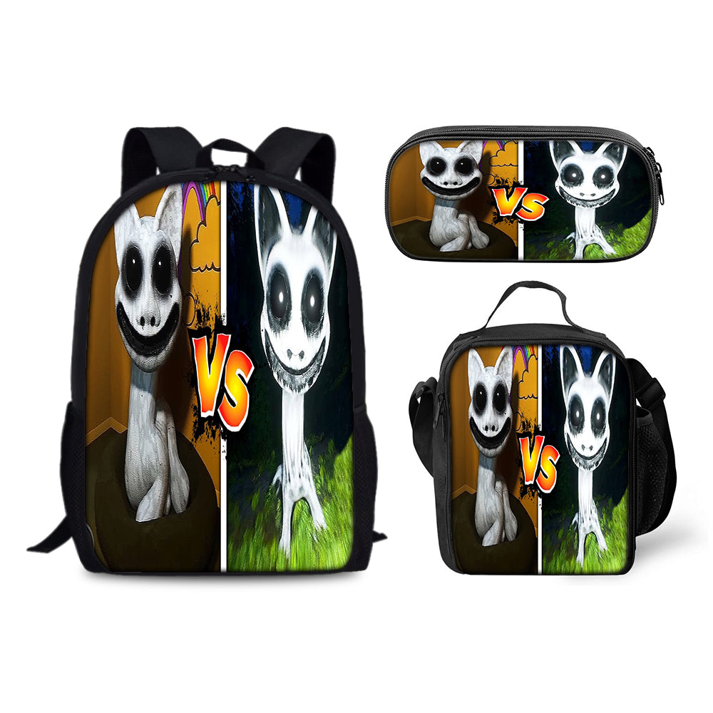Zoonomaly Schoolbag Backpack Lunch Bag Pencil Case 3pcs Set Gift for Kids Students