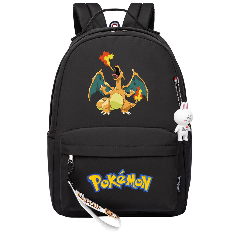 Pokemon Charizard Backpack Shoolbag Notebook Bag Gifts for Kids Students