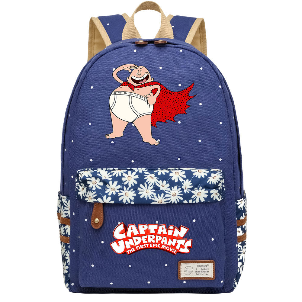 Captain Underpants Fashion Canvas Travel Backpack School Bag