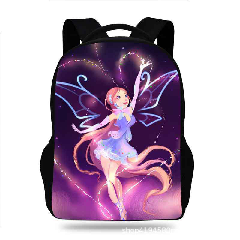 Winx Club Backpack School Sports Bag for Kids Boy Girl Kindergarten