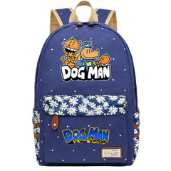 Dog Man Fashion Canvas Travel Backpack School Bag