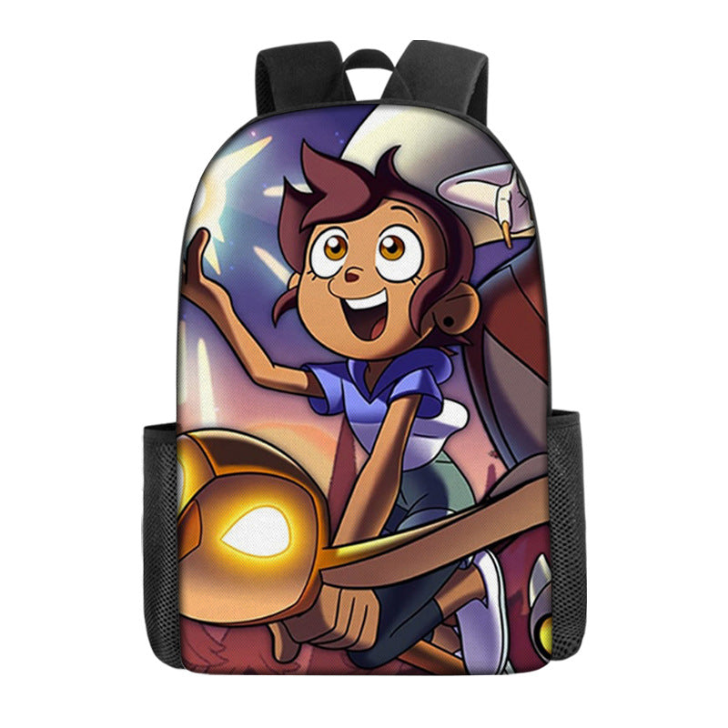 The Owl House Raine Whispers Hunter  Backpack School Sports Bag for Kids Boy Girl
