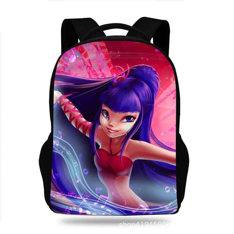Winx Club Backpack School Sports Bag for Kids Boy Girl Kindergarten