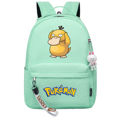 Pokemon Psyduck USB Charging Backpack Shoolbag Notebook Bag Gifts for Kids Students