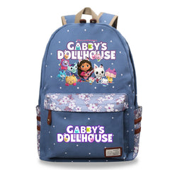 Gabby's Dollhouse Fashion Canvas Travel Backpack School Bag